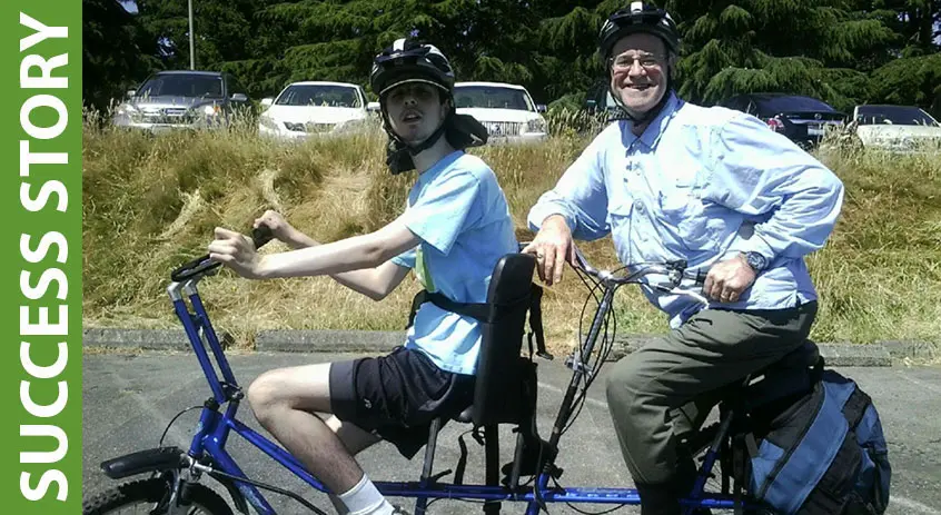 SUCCESS STORY: Father and Son Bike Together for First Time