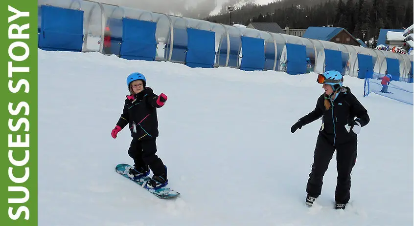 SUCCESS STORY: Audrey's Awesome Snowboarding!