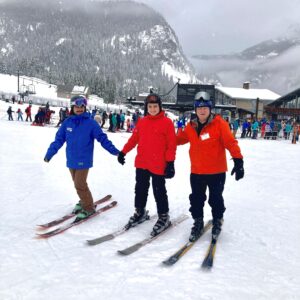 Staff Matt and volunteer Keith with Participant on first day of programs edited