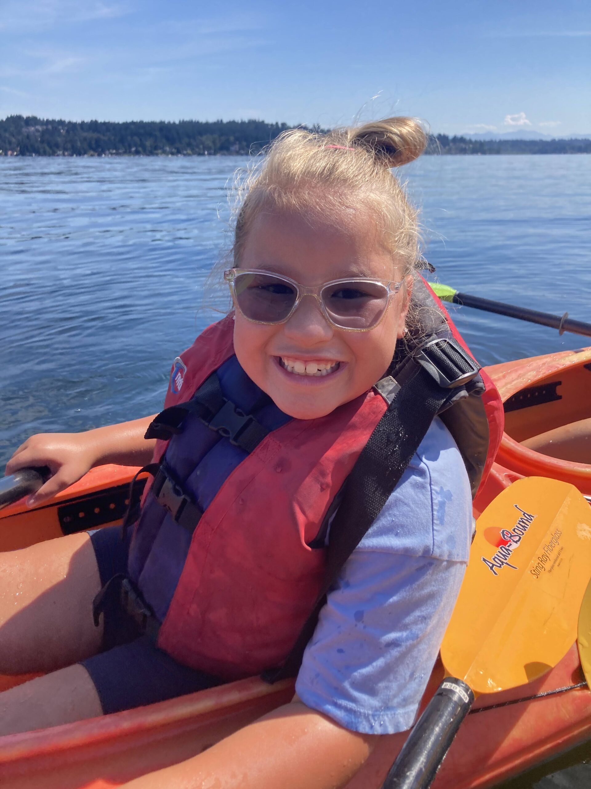 Participant Alexa Kayaking
